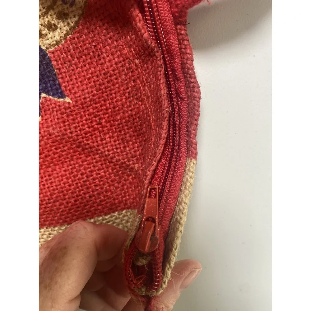 Royal Basmati Rice Tote Burlap Bag Purse Sack w/ Zipper Farmer's Market Festival